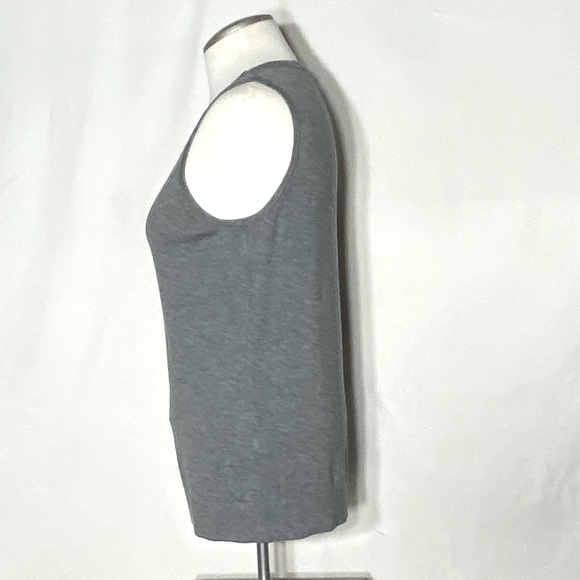 Jacob Grey Knit Sleeveless Top With Keyhole Detail M - Picture 3 of 12